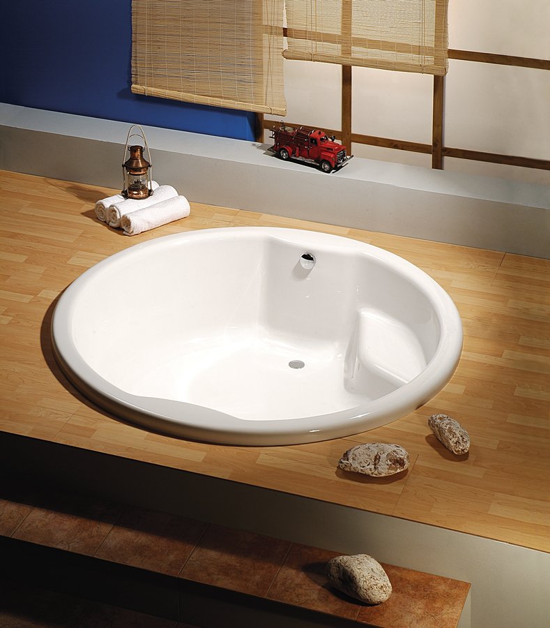 ROYAL ROUND kulatá vana s konstrukcí 172x172x49cm, bílá